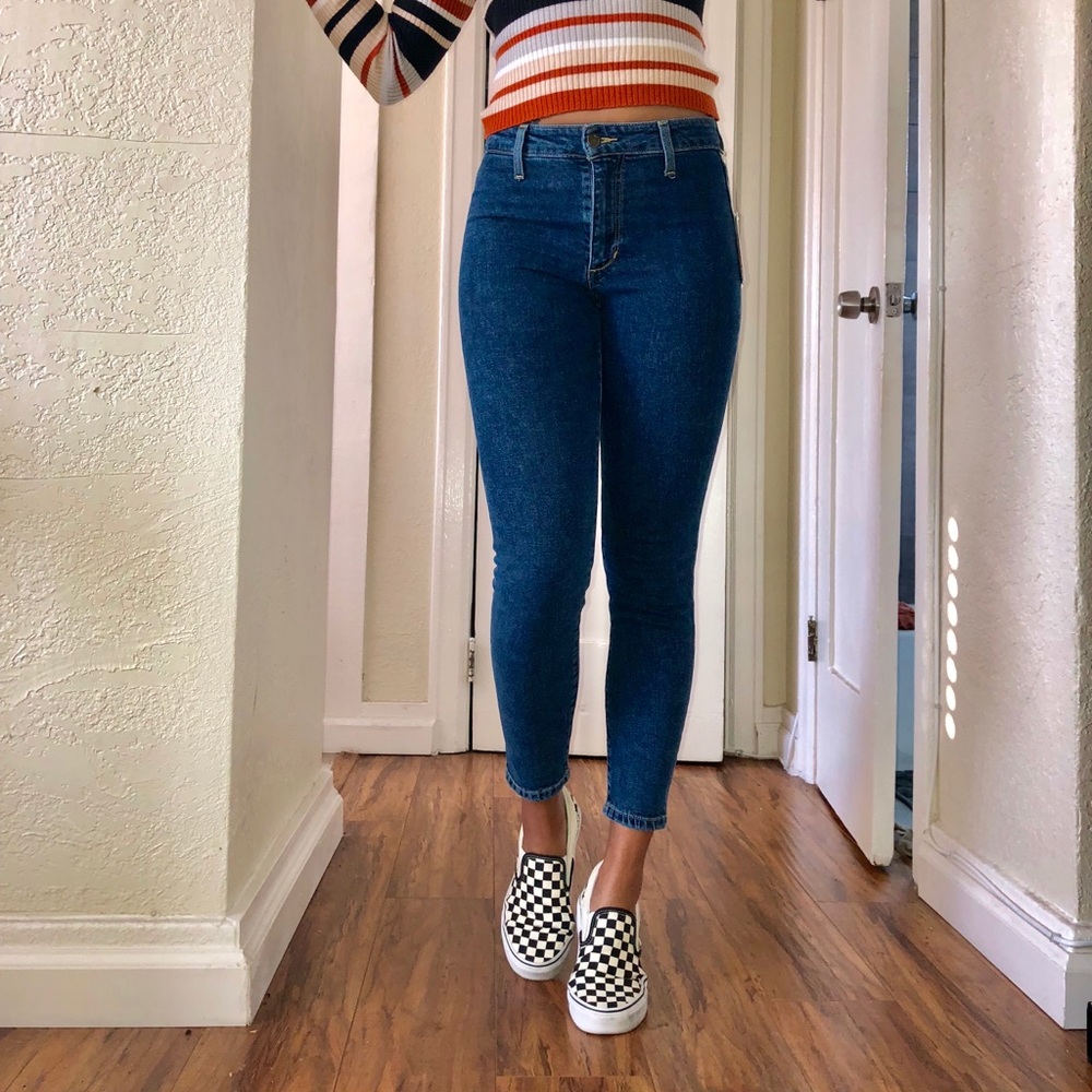 Joes jeans high rise skinny jeans